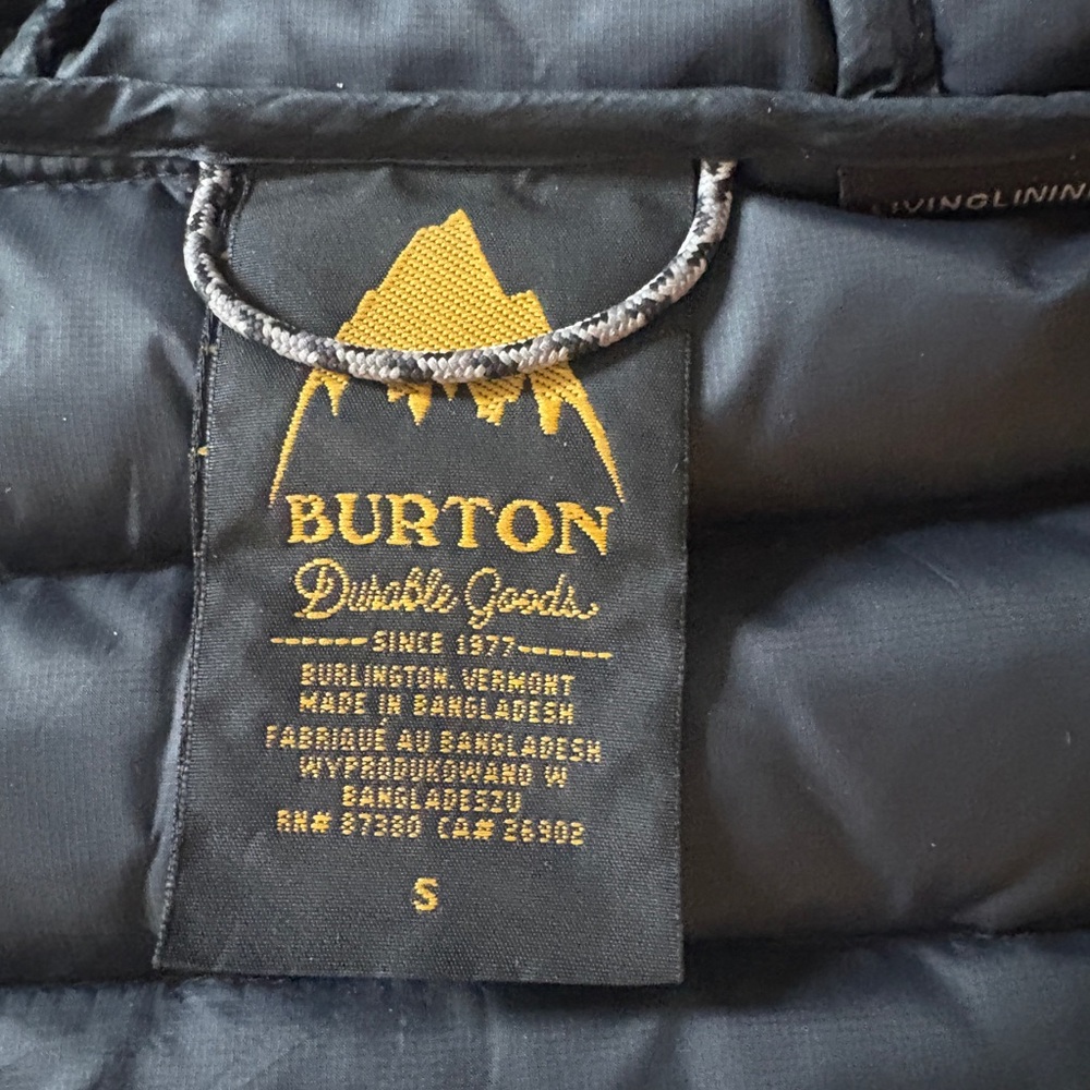 Burton Women's Small Evergreen - Black Down Jacket 650 fill - Picture 5 of 6